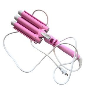 Pink Triple Barrel Hair Waver